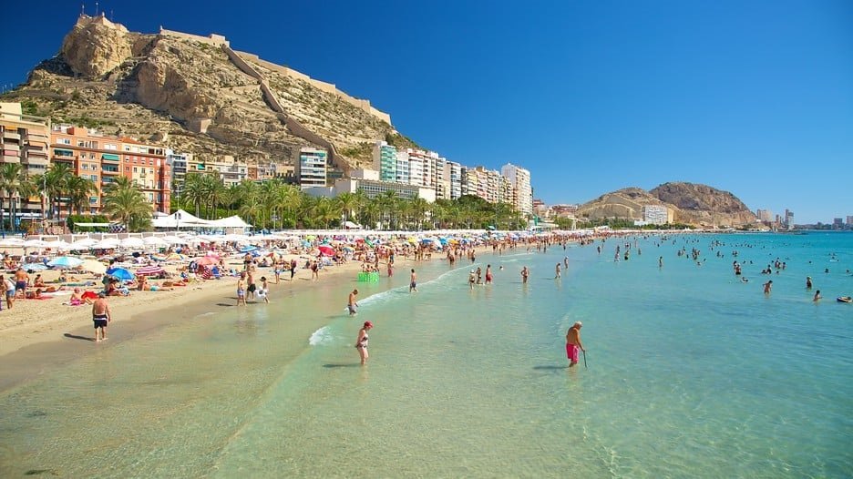 playa postiguet albufereta alicante turismo sol verano vacaciones